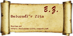Beluzsár Zita névjegykártya